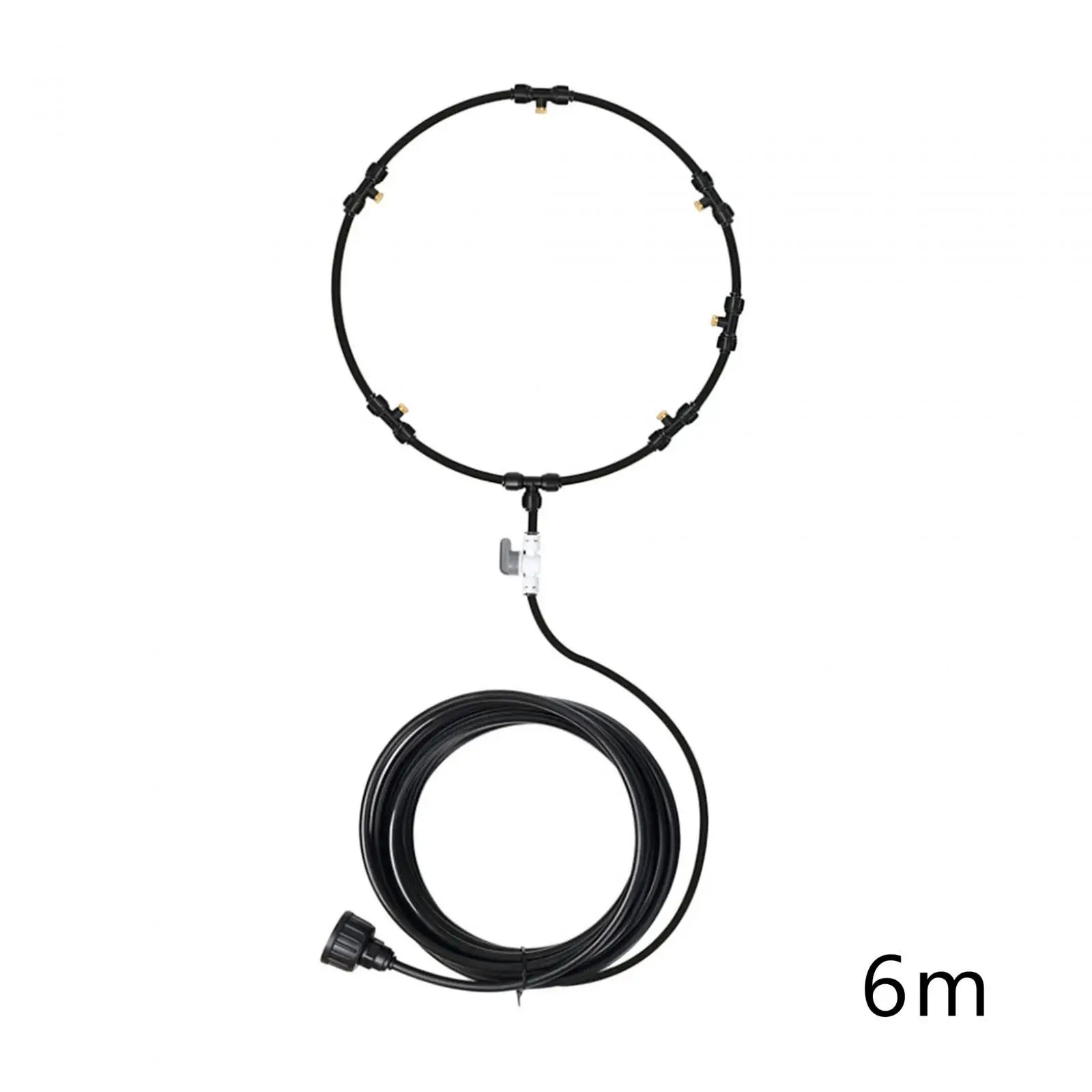 Misting Cooling System Energy Conservation Brass Mist Nozzles Water Fog Sprayer for Greenhouse Patios Garden Trampoline