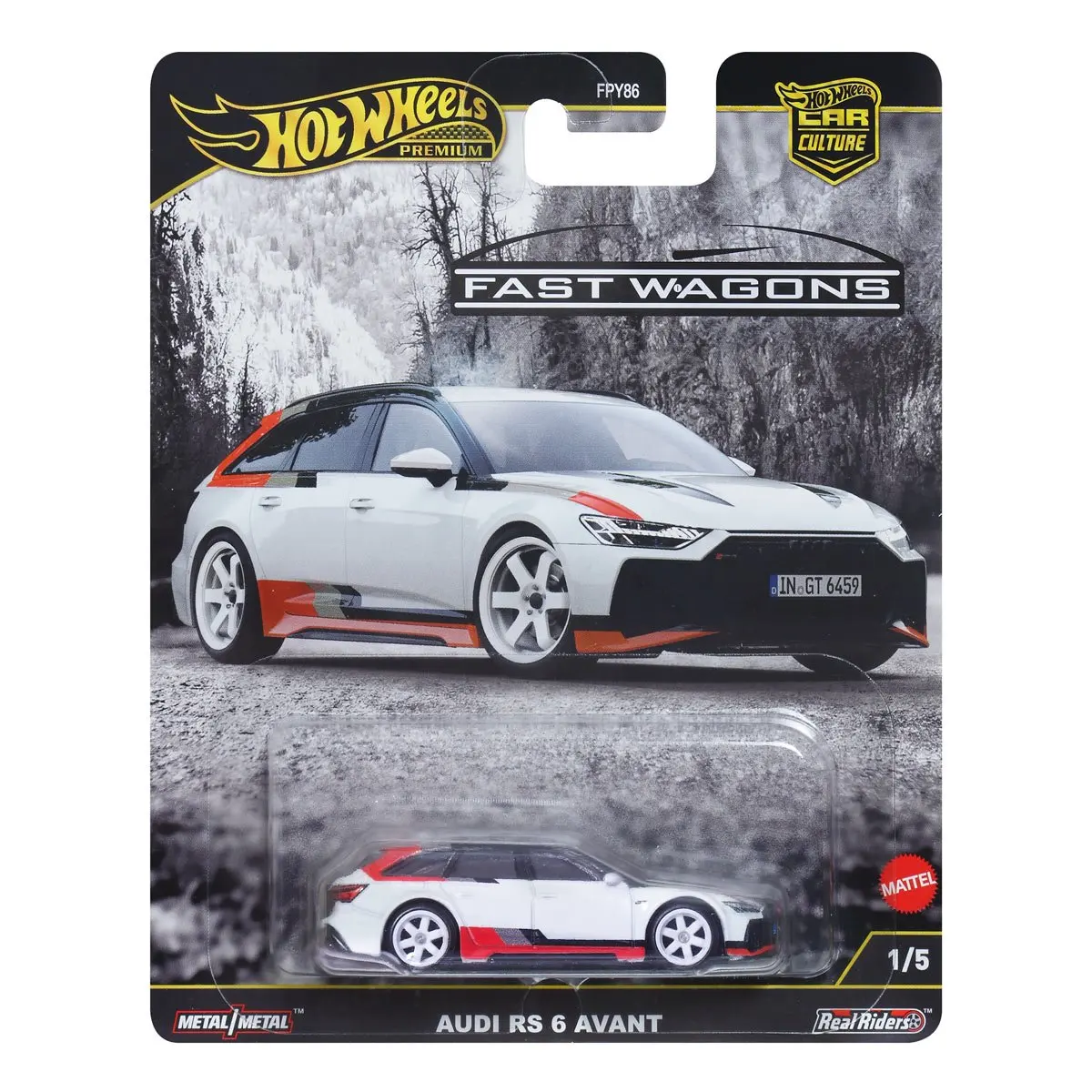 

Hot Wheels Premium Audi RS 6 Avant 1/64 Collection Die-cast Model Cars FPY86-9C1J