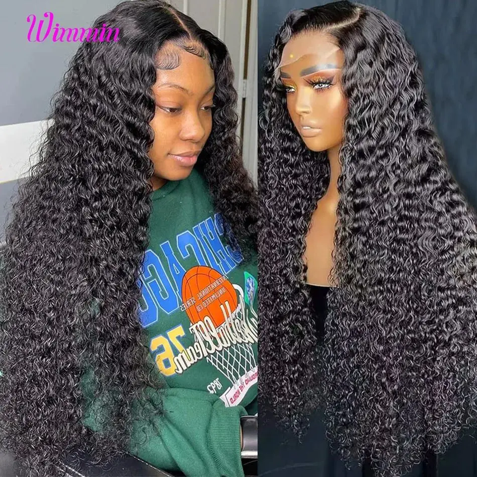 Melodie 180 Density 28 inch 13x6 HD Lace Frontal Wig Deep Wave 13X4 Human Hair Curly High Quality Glueless Wig For Women