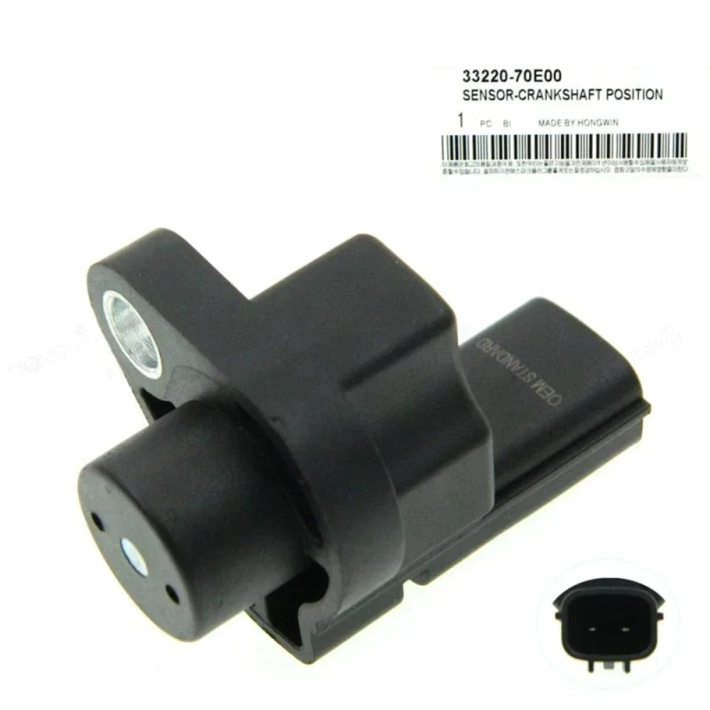 Capteur de position du vilebrequin 33220-70E00 compatible avec Suzuki Baleno, Esteem, Swift Wagon, Pontiac, Geo, Chevrolet J5T10771