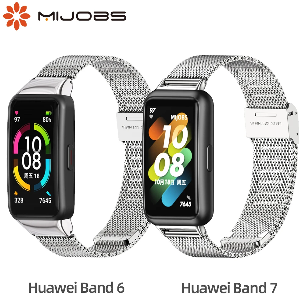 

Ремешок для Huawei Band 7, браслет для Honor Band 6, подходит для часов New Fit 2 Pro NFC, металлический браслет, аксессуары для наручных часов