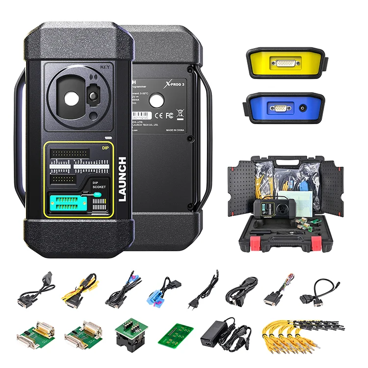 

Xprog 3 Launch X431 XPROG3 X PROG 3 Advanced Immobilizer Key Programmer Black OBD2 machine X-PRO3 Works Powerful