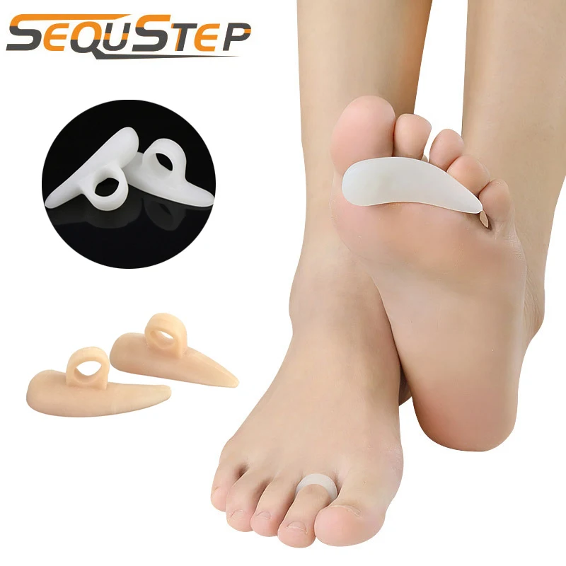 

Silicone Hammer Toe Cushion Toes Pad Bent Toes Separators Stretchers Friction Pain Relief Orthotic Foot Care