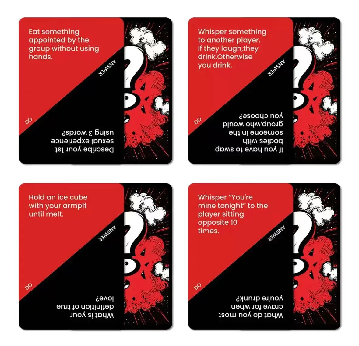 50 بطاقة ألعاب تفاعلية غير رسمية للبالغين من Truth or Dare مناسبة لتجمعات العديد من الأشخاص #5