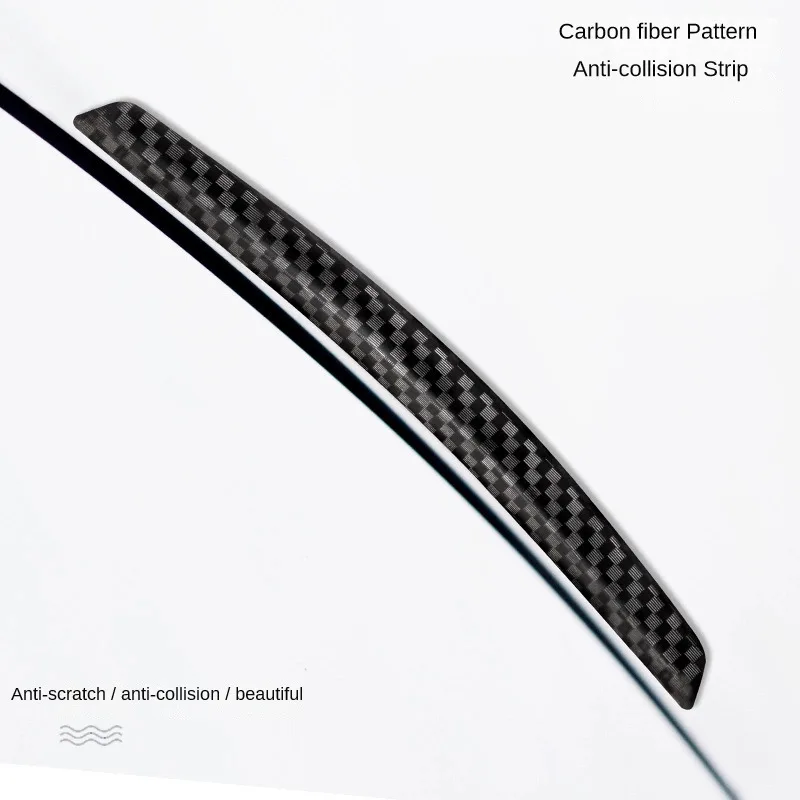 자동차 문짝 충돌 방지 소프트 스트립, 탄소 섬유 패턴, 긁힘 방지 보호 스티커, 자동차 미러 가드 보호대 스트립
