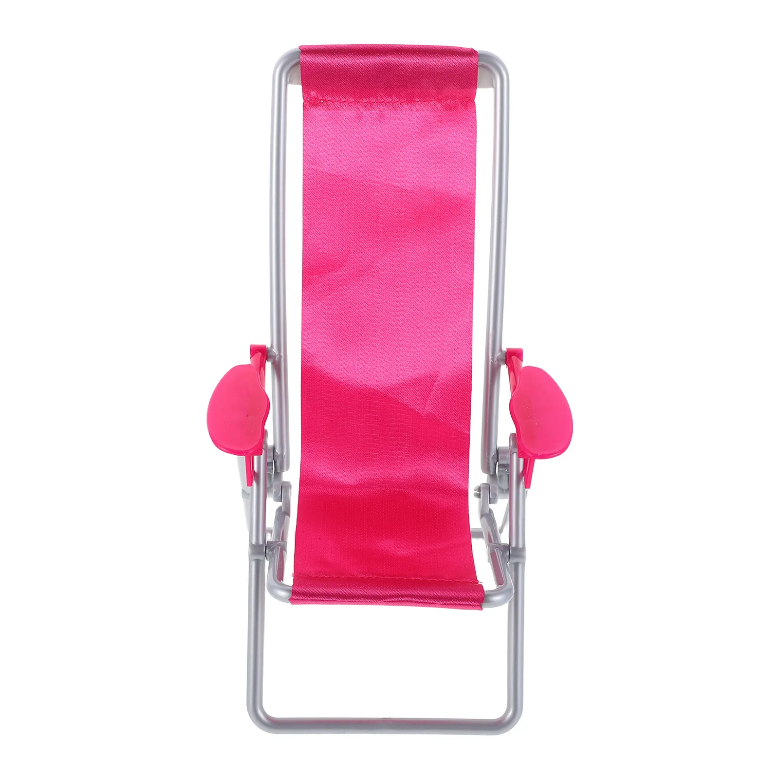 

Mini Beach Chair Miniature Folding Sturdy Plastic Polyester Material Dollhouse Accessories Dollhouse Beach Chair