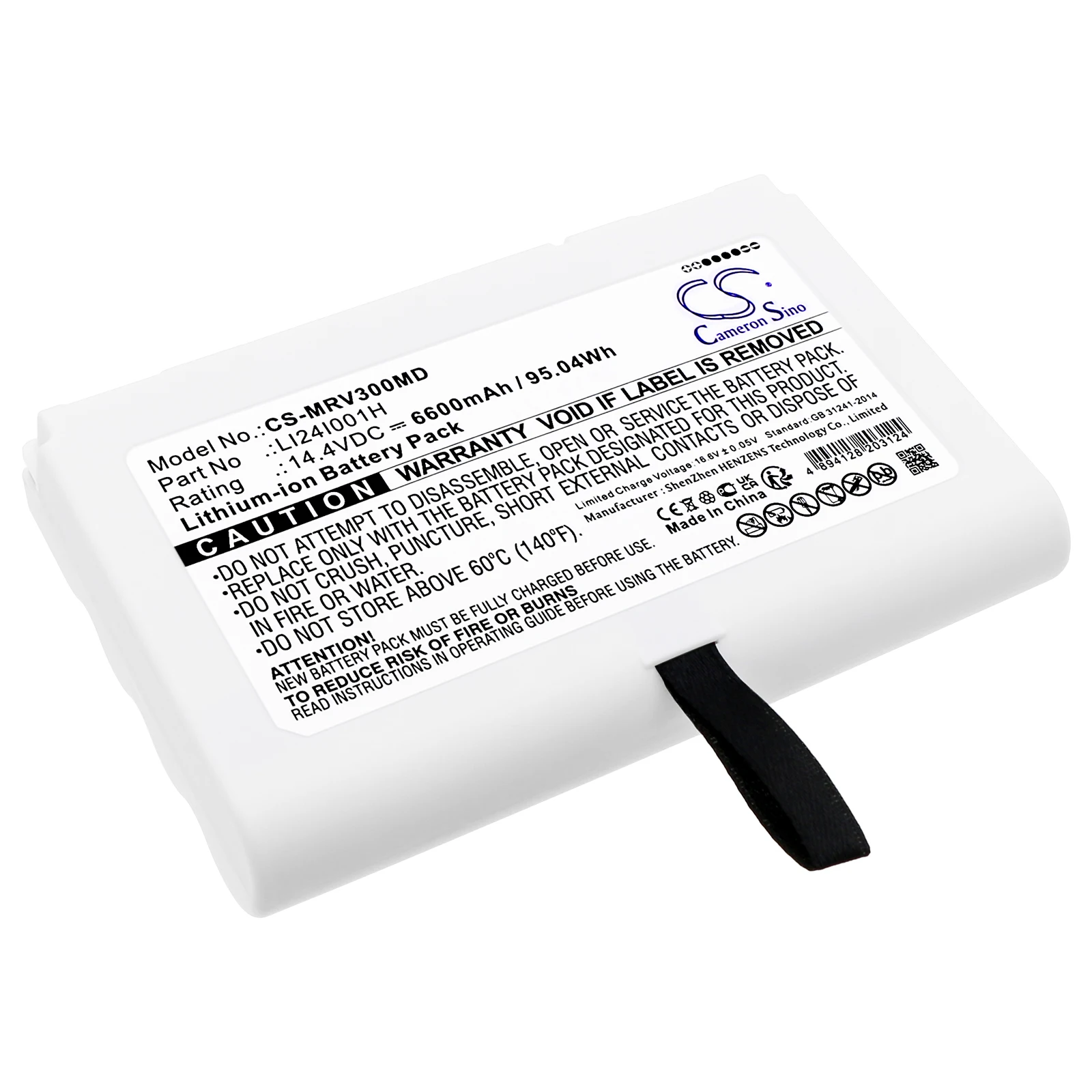 

Сменный аккумулятор CS для Mindray Consona N9, ME7, SV300, SV350, SV60, SV70, uMED20 LI24I001H,