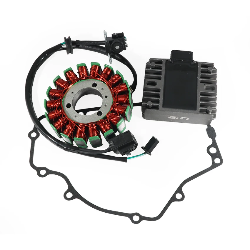 

Stator Coil & Regulator Rectifier & Gasket Generator Cover Set For Kawasaki ER250 Z250 ER300 Z300 EX250 EX300 Ninja 250R 300 ABS