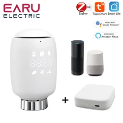 Tuya Smart ZigBee attuatore per radiatore TRV valvola termostatica programmabile App supporto per regolatore di temperatura remoto Alexa