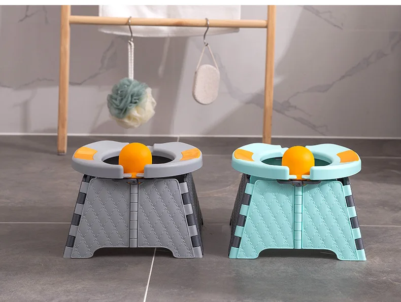 مرحاض قابل للطي للأطفال أثناء السفر، مقعد تدريب محمول للأطفال الصغار #2