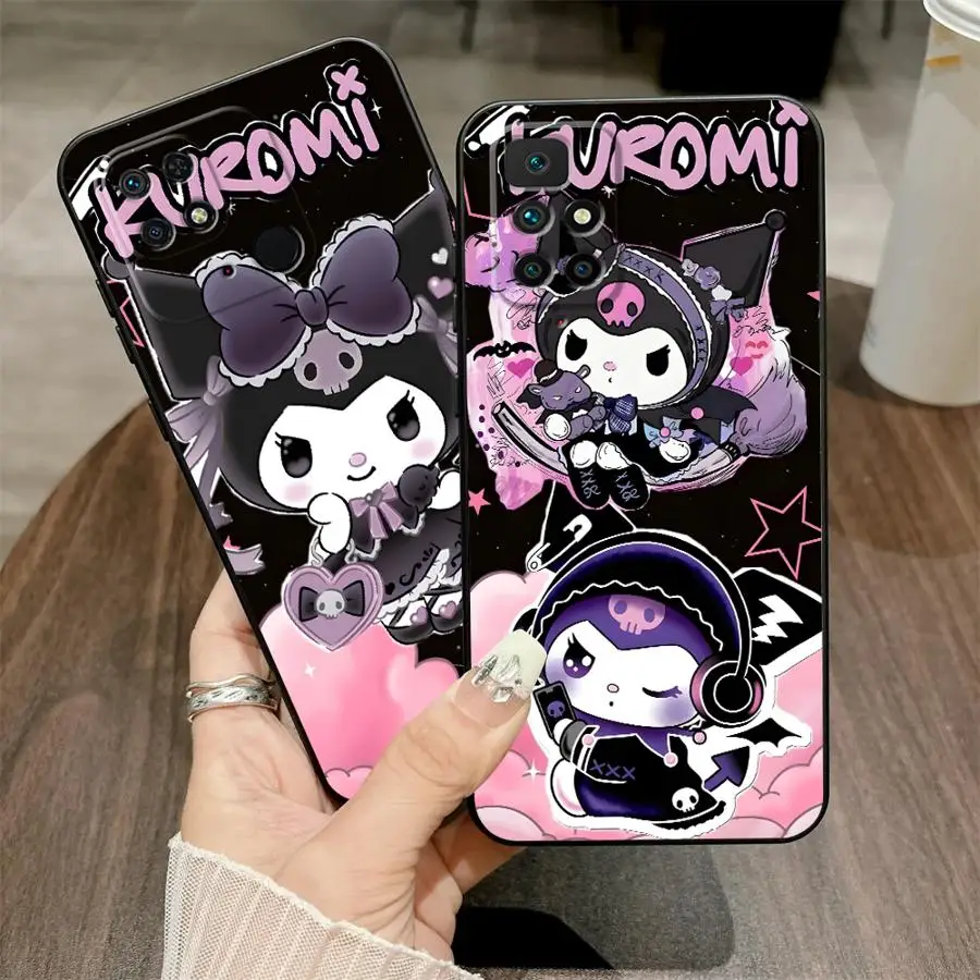 Custodia morbida per telefono posteriore per Xiaomi Redmi 9A 9C 9T K40 K50 Gaming 13C K60 12C 10 A5 12 A1 A2 Plus Love Cartoon Kuromi