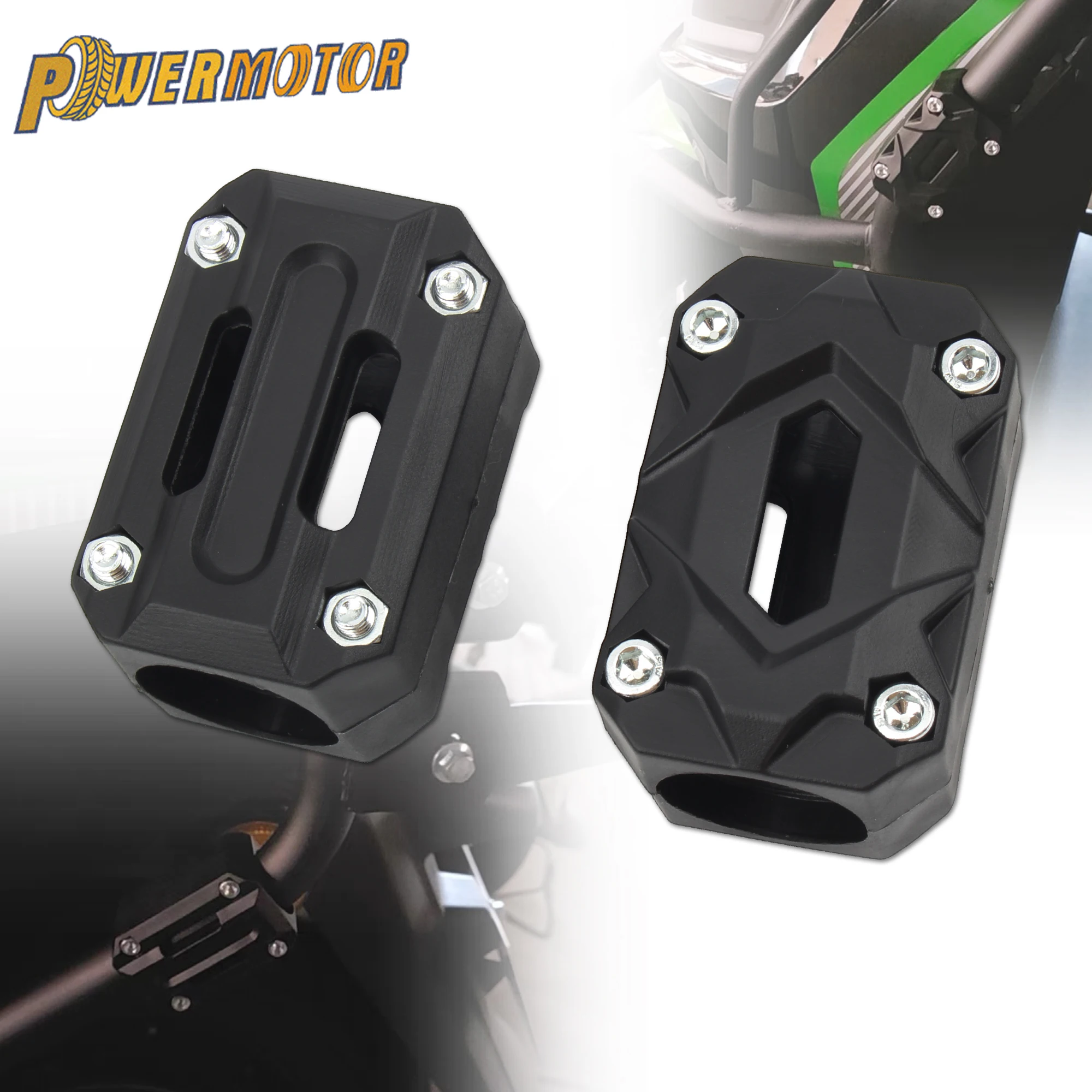 22mm 25mm 28mm Motorrad Crash Bar Stoßstange Schutz Motor Schutz Block Für BMW R1200GS Honda Kawasaki suzuki Yamaha MT07