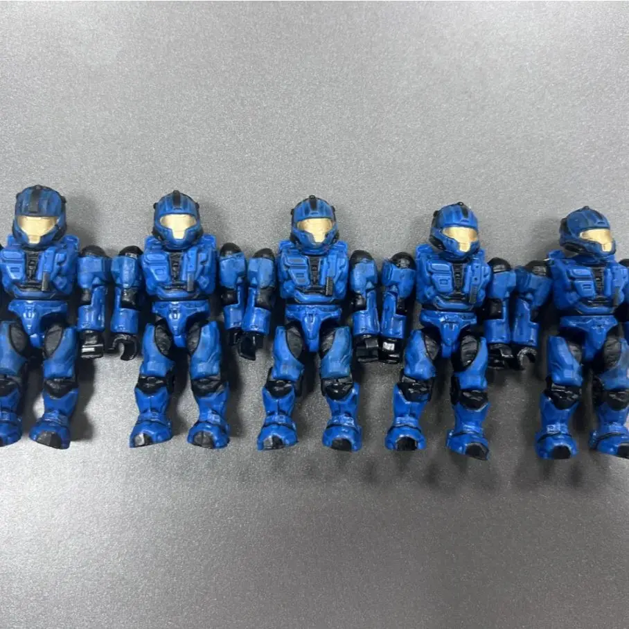 5PCS MEGA BLOKS BLUE UNSC CQB SPARTAN MINI FIGURE COVENANT LOCUST ATTACK