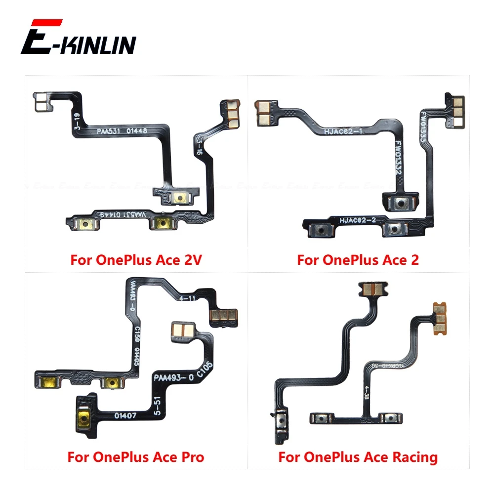 Switch Power ON OFF Key Mute Silent Volume Button Ribbon Flex Cable For OnePlus Ace 2 3 Pro Racing 2V Replacement Parts