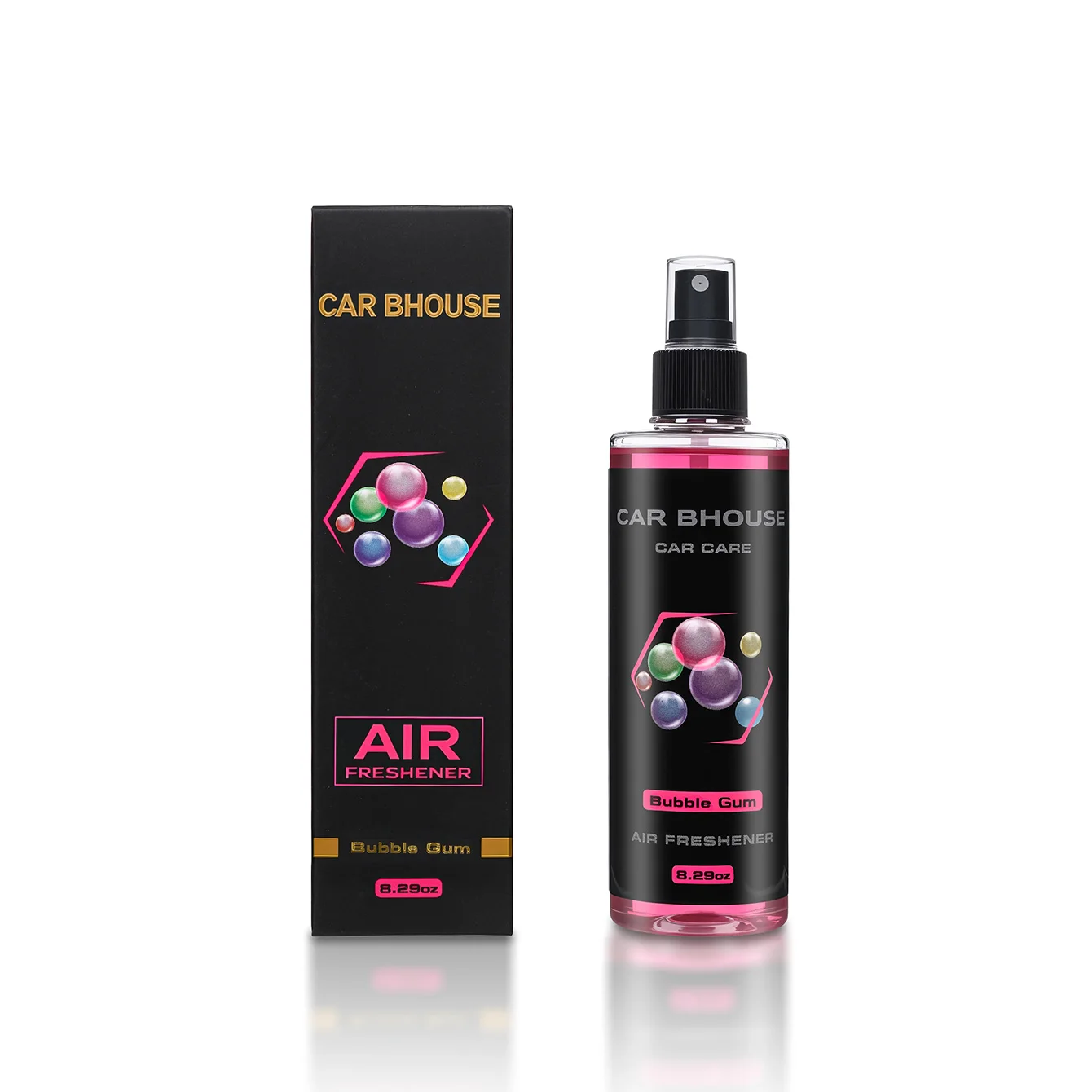 bloem fruit geur auto geur spray, 8.29oz/245ml grote capaciteit, langdurige geur, geschikt voor auto, thuis, hotel, cadeau
