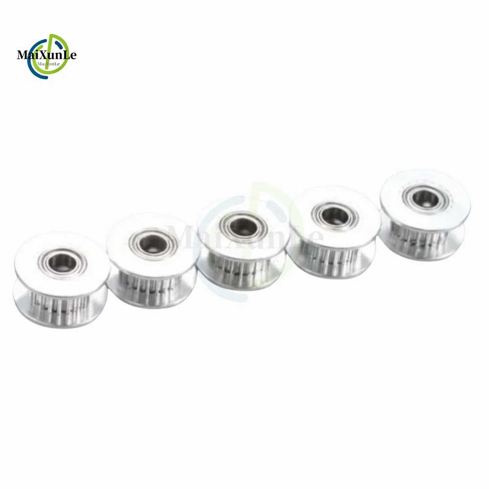 Polia sincronizada gt2 2gt, prata 20 dentes, tipo af, furo 3/4/5/6mm de largura, 6 /10mm, peças de impressora 3d