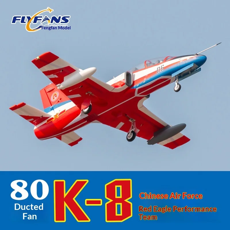 

Fengfan Model K-8 Trainer Aircraft 80mm Channel Fpv Fixed Wing Rc Airplane Remote Controlled Practice Toy For Outdoor Sports