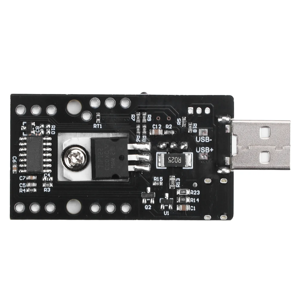 25W 3A Tester di carico modulo resistore di prova di carico elettronico interfaccia USB e tipo C modulo di carico elettronico a corrente costante