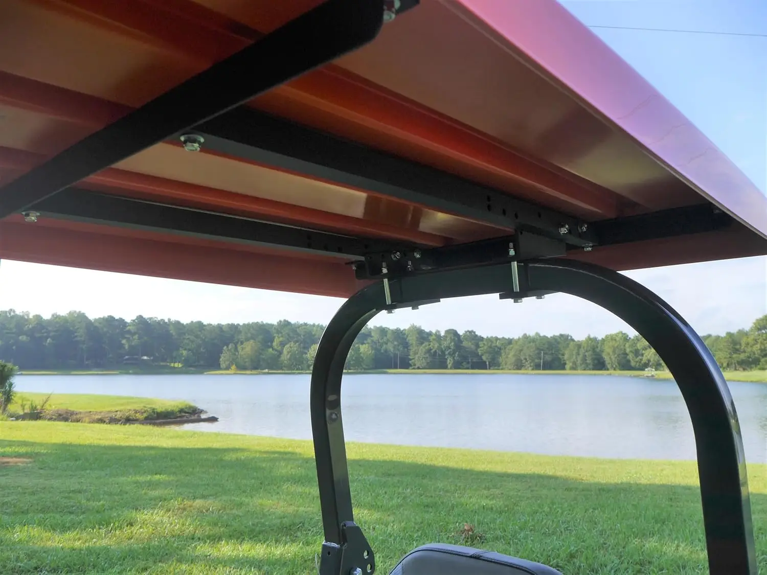 Dossel universal para trator e cortador de grama superior 36 polegadas laranja - fabricado nos EUA