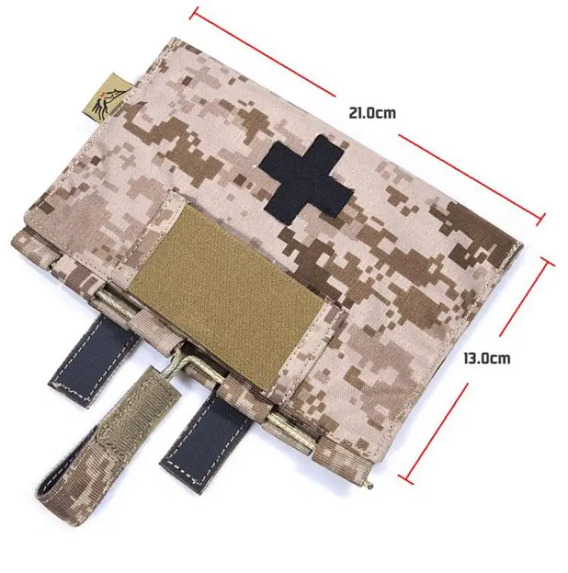 Outdoor First Aid Kit for Army Fans Field Medicine Kit for Field Survival and Rescue Kit 500D Nylon AOR1/AOR2 MC