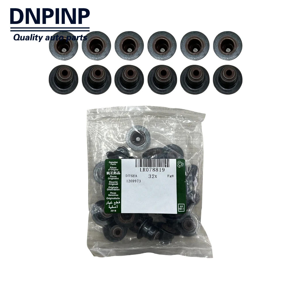 

32 PCS LR078819 AJ811473 LR010753 LR038164 Valve Stem Seals for Land Rover Range Rover Jaguar 5.0L V8 AJ133 XF XJ 508PS 508PN