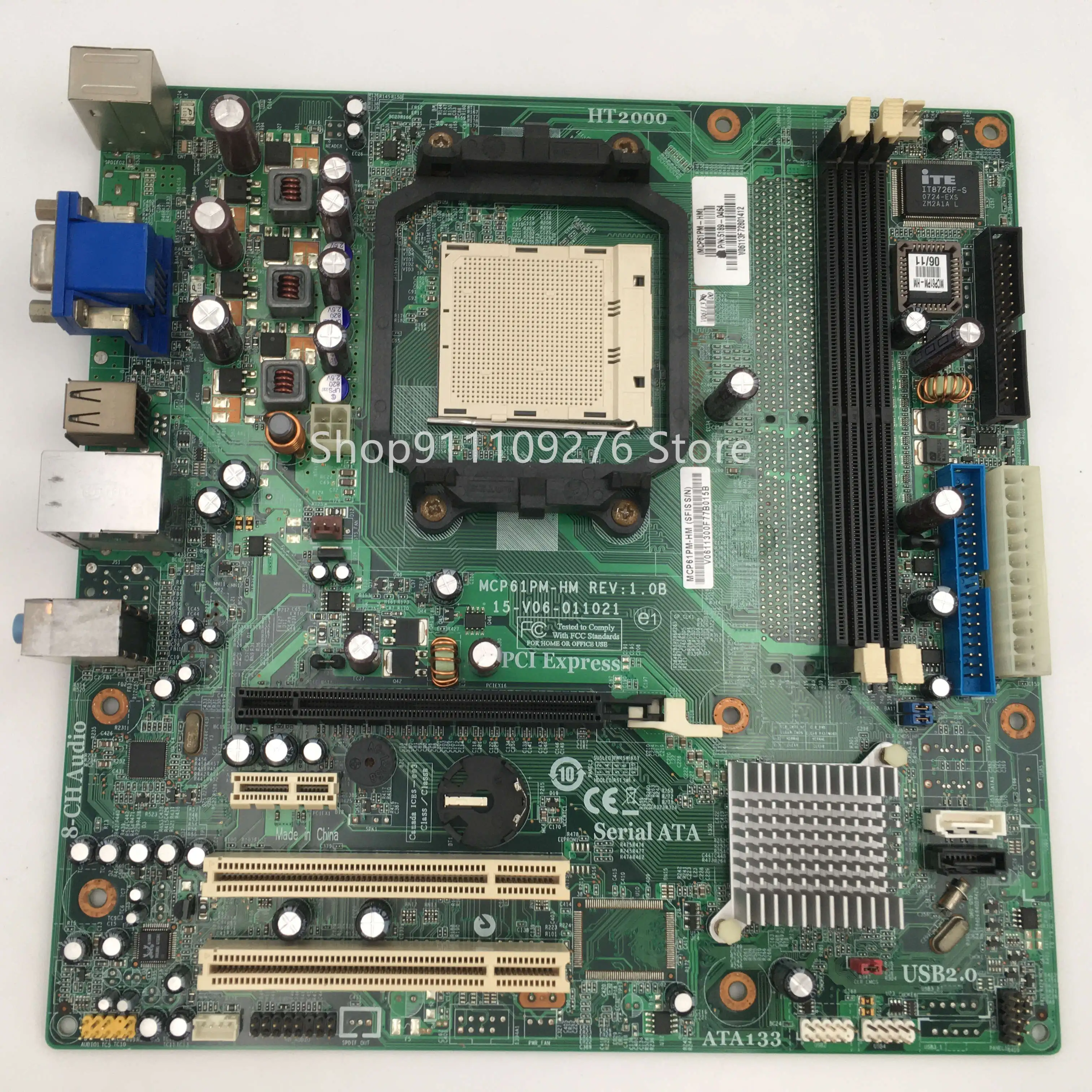 

Original Disassemble Desktop Motherboard for HP MCP61PM-HM 15-V06-011021 C61 AM2 DDR2