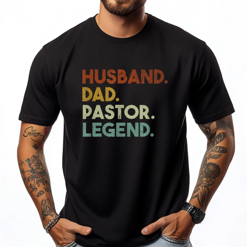 

Husband Dad Pastor Legend Church Pastor Clothing Free Shipping Clothes