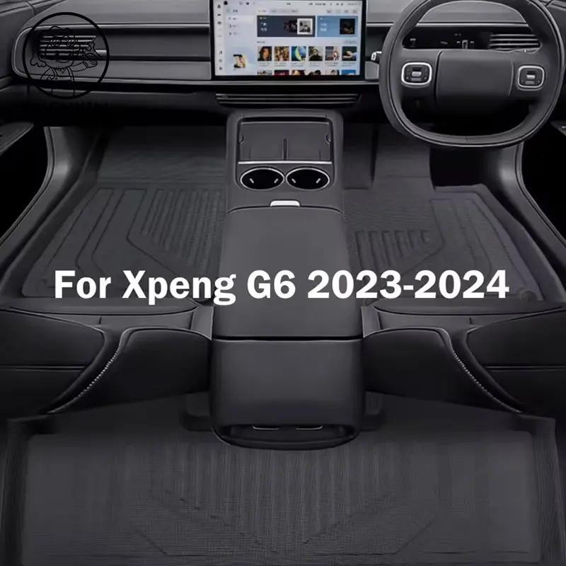 

For Xpeng G6 RHD 2023 2024 2025 3D XPE Floor Mats Trunk Mat Backrest Protection Pad Right Hand Drive