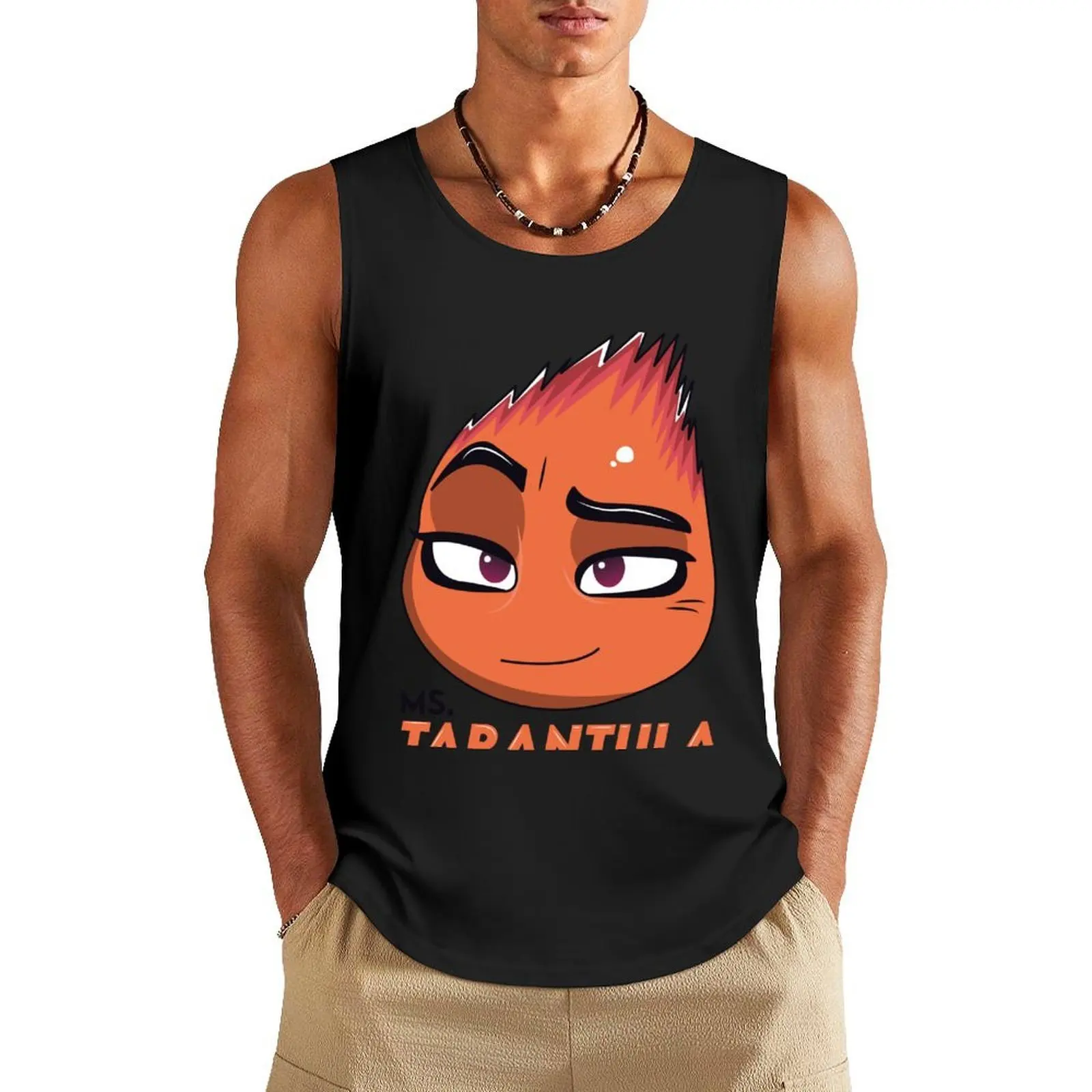 

Ms. Tarantula - The Bad Guys Tank Top tops t-shirts for Men's gym Gym man Men's summer vest