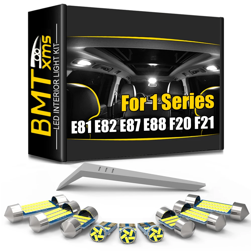 

BMTxms Canbus LED Interior Light For BMW 1 Series E87 E81 E82 E88 F20 F21 116 118 120 125 135 2003-2014 Dome Trunk Lamp Bulb Kit
