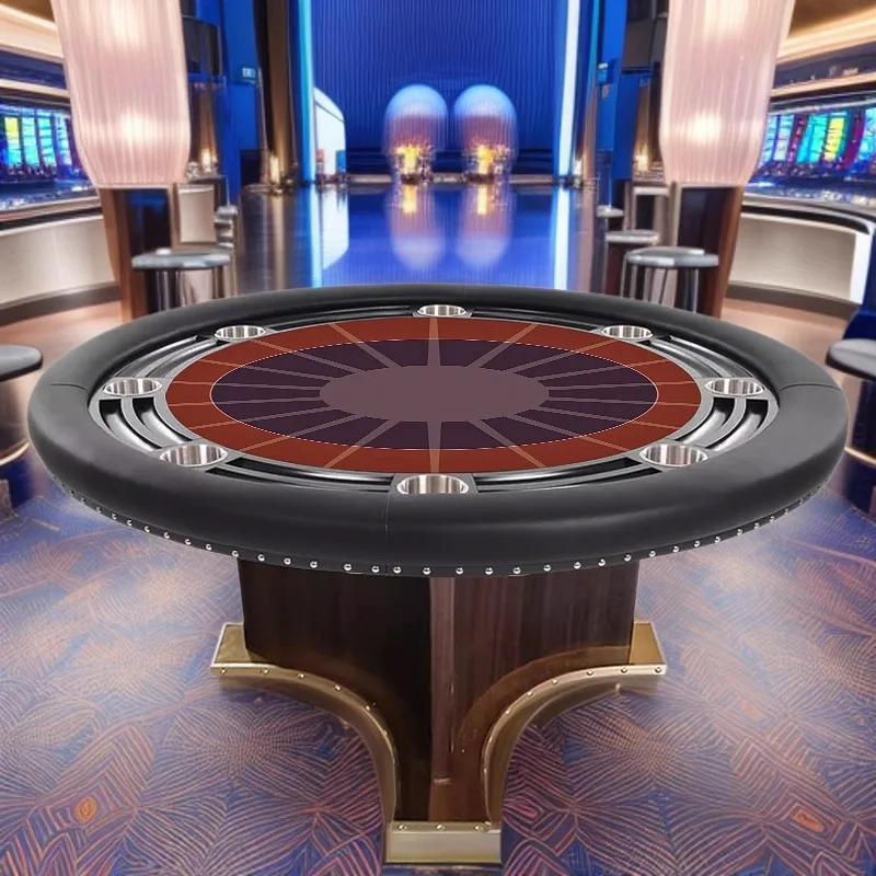 High-end Texas Hold'em Round Table Tablecloth Tablecloth Club Chess and Card Room Special Table