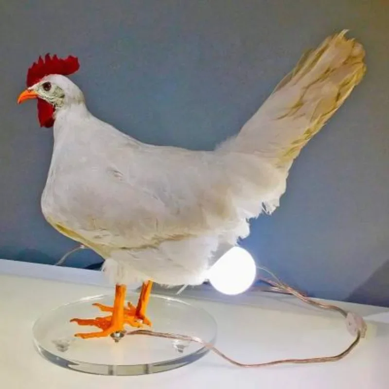 

Taxidermy Chicken Lamp Decorative Night Lights For Room,simulated Animal Chicken Eggs Lamp Party Carnival Home Decoration