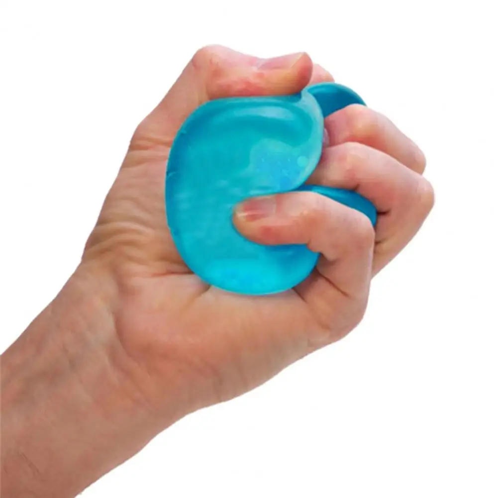 Blue Waterdrop Squeeze Toy Waterdrop Stress Relief Toy with Holder for Kids Teens Adults Soft Fidget Ball