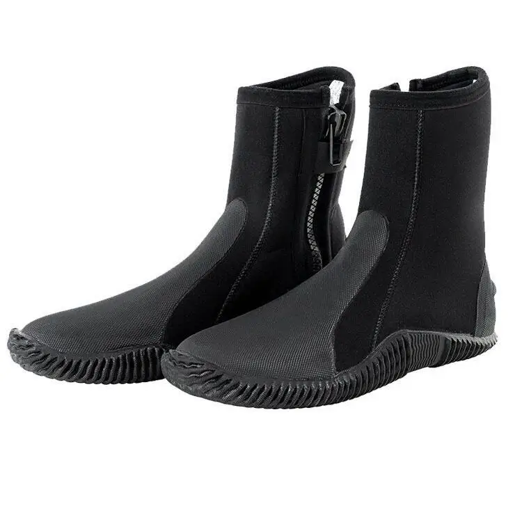 Yakevo New 5MM Dive Shoes Outdoor Beach Wading Shoes Anti-slip Hiking Boots Diving Boots Sandals for Men Camping Travel Gear