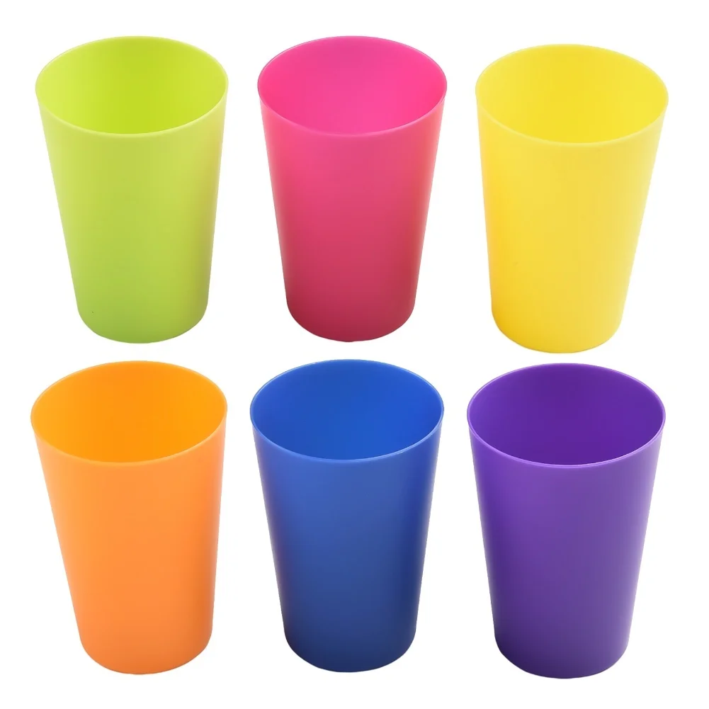 Lightweight Cups Reusable Drinkware Dining Area Space-saving Design Vibrant Color Selection Made From ABS Material
