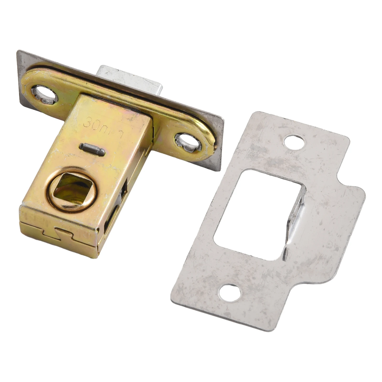 30mm-45mm Flat Tongue Lock Mortice Tubular Latch Stainess Steel Internal Door Bolt Facility Sprung Catch For Bathroom Toilet