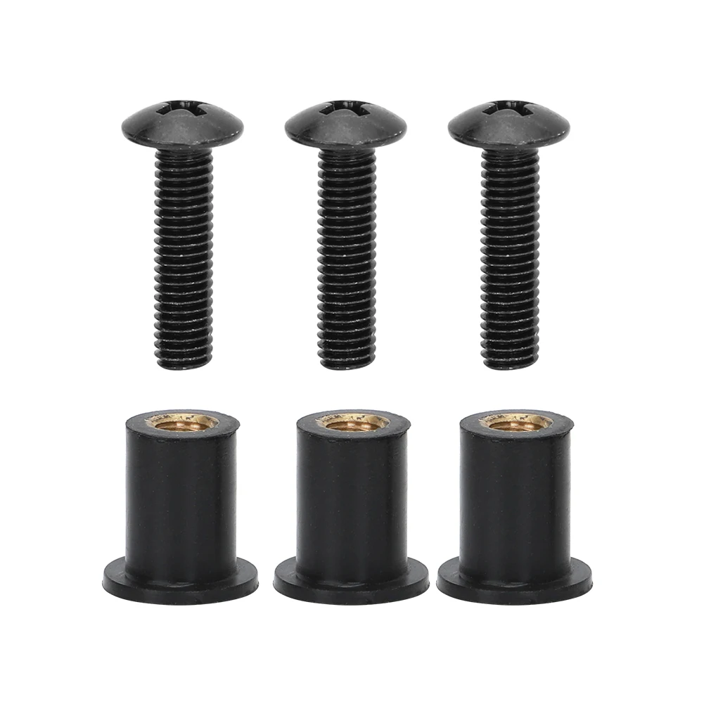 For Yamaha Snowmobile rubber Windshield Screws And Rubber Nuts YZF R1 R6 R125 FZR400 XJ600 Replace 90179-05523 / 90150-05024-00