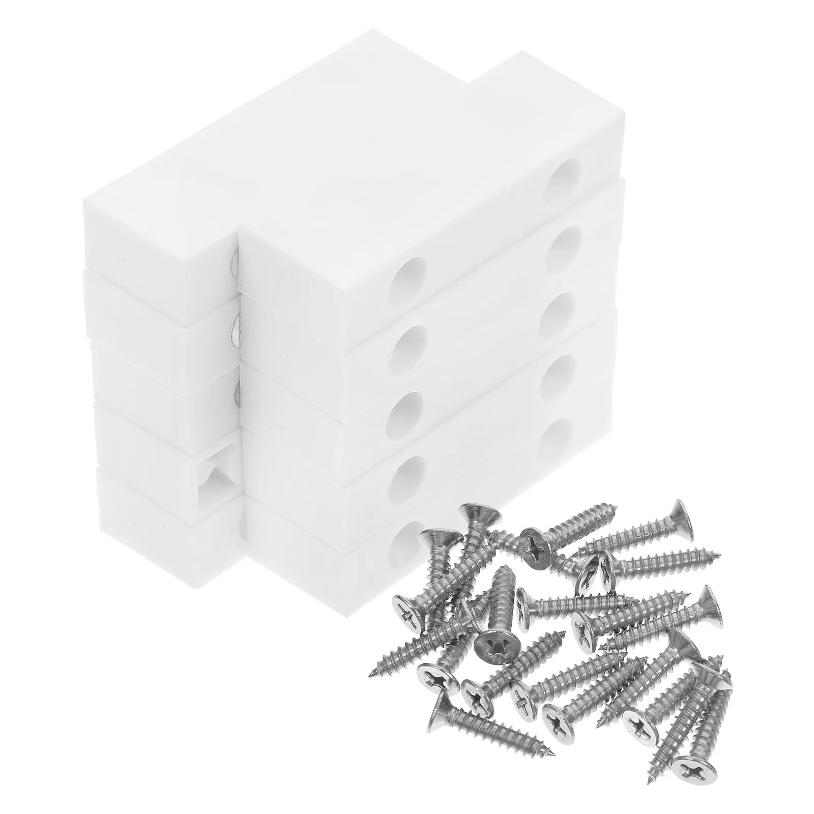 

10pcs Window Stopper Sliding Door Lock Security Device For Home Office Bedroom Balcony Rv Latch Noise Blocker Double Screw