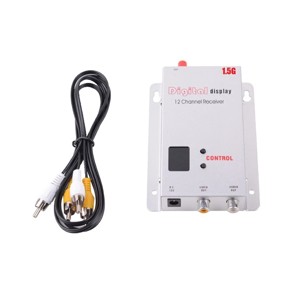 1.5G 1.5W FPV VRX 12CH 1500mW Audio Video Receiver for FPV Long Range Drone Airplane