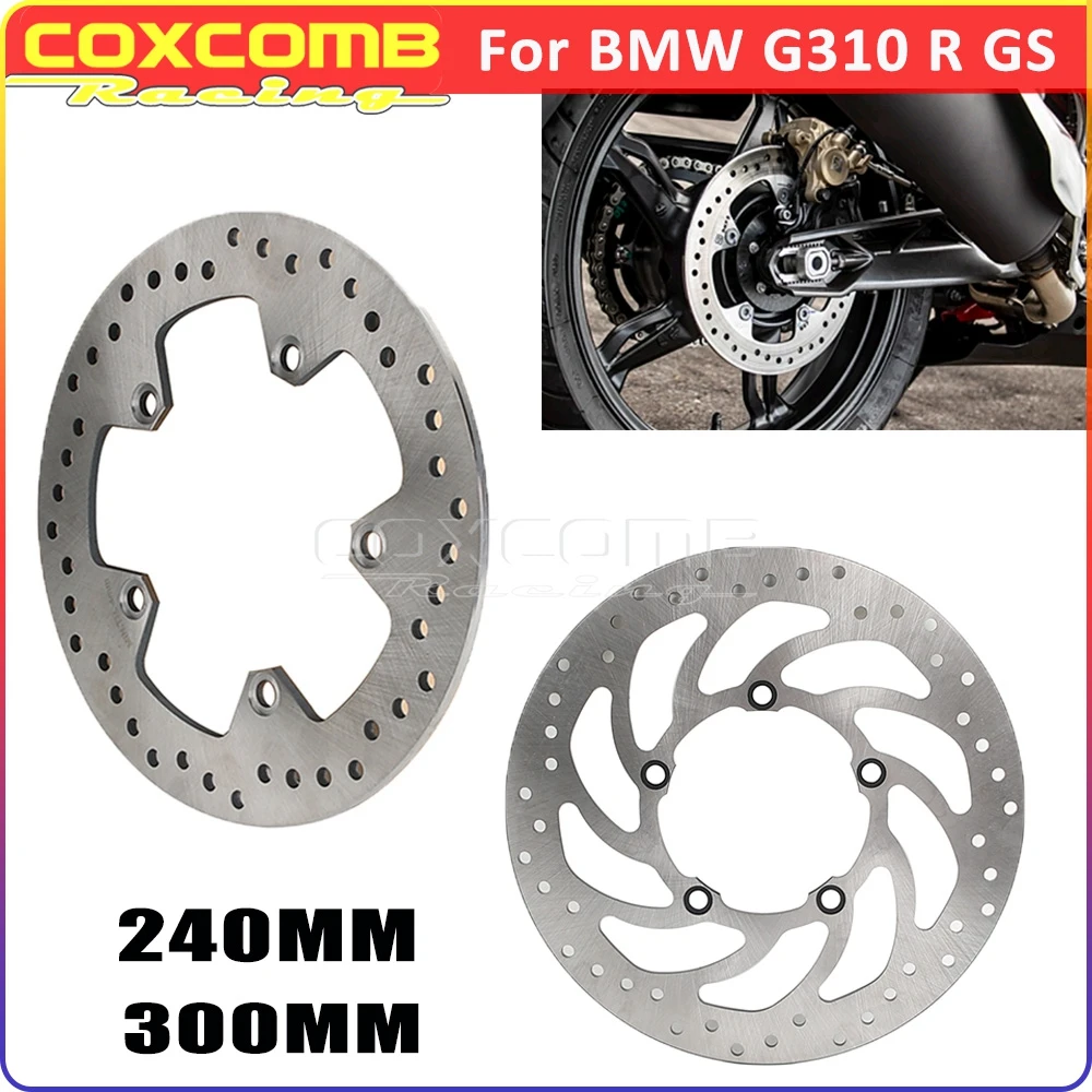 300mm 240mm Brake Plate Replacement For BMW G310R G310GS Motorcycle Iron Brake Disc Rotor Front Rear G310 R GS G310GS Edition 40