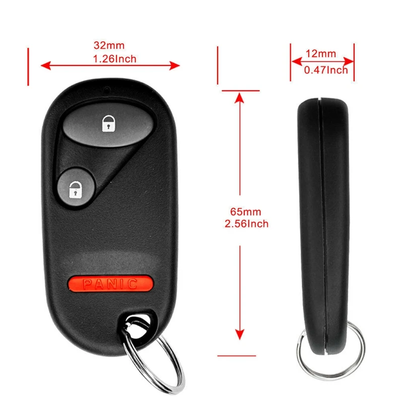 2Pcs Car Smart Keyless Entry Remote Fob NHVWB1U521 For Honda Civic 2001 2002 2003 2004 2005