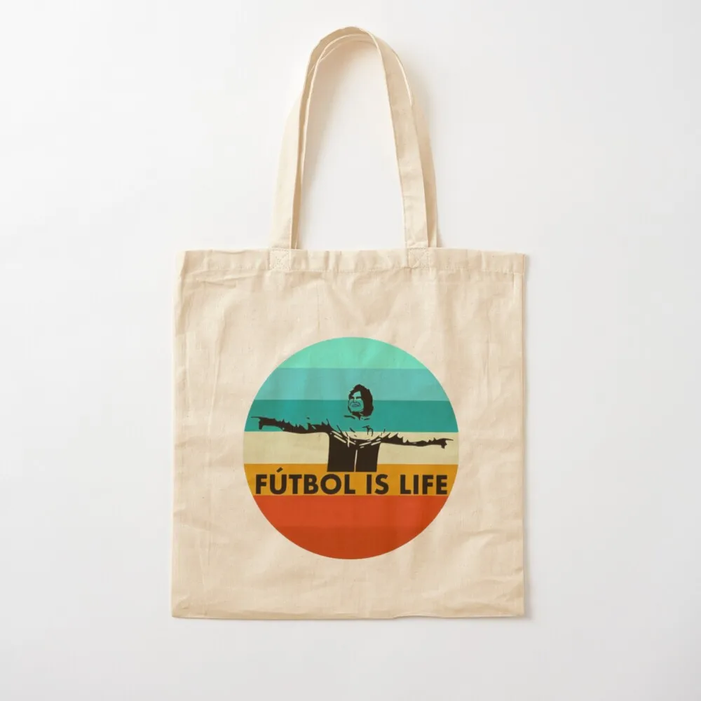 Futbol Is Life Tote Bag حقيبة قماشية للتسوق مخصصة للرجال
