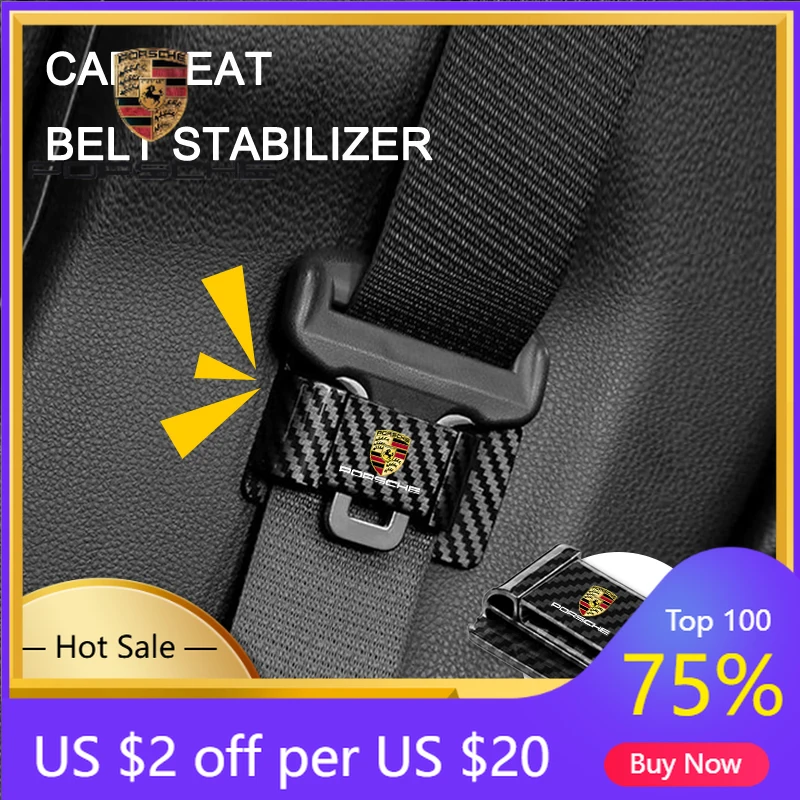 

Наклейка на автомобиль для Porsche Cayenne Panamera Macan 911, фиксатор ремня безопасности, регулятор крепления ремня, стабилизатор ремня безопасности.