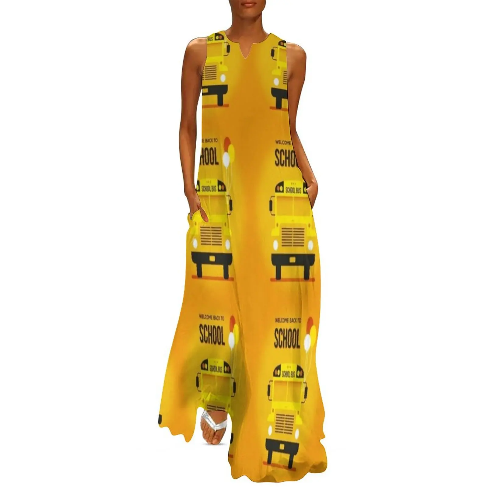 Okul otobüsü kostümü - çocuklar komik kostüm Uzun Elbise kadın elbiseleri lüks seksi elbise elbiseler yaz kadın 2025