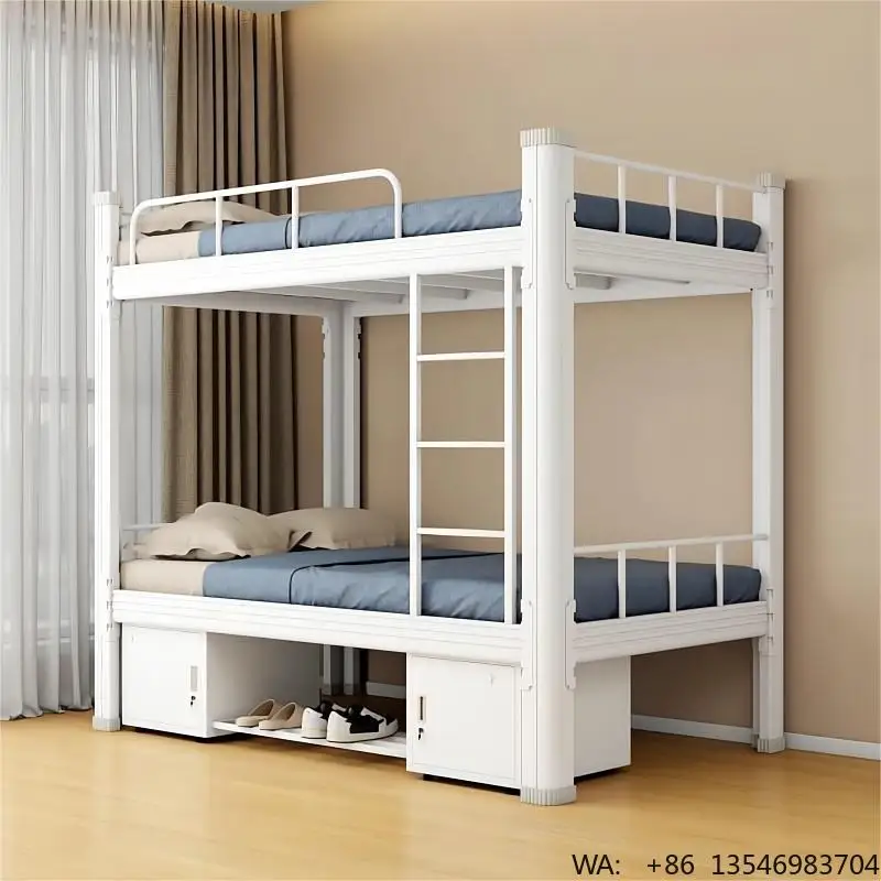 

Modern Easy Assembly Steel Bunk Beds Children's Bunk Bed Heavy Duty Double Bed Frame for Boys Girls Teens