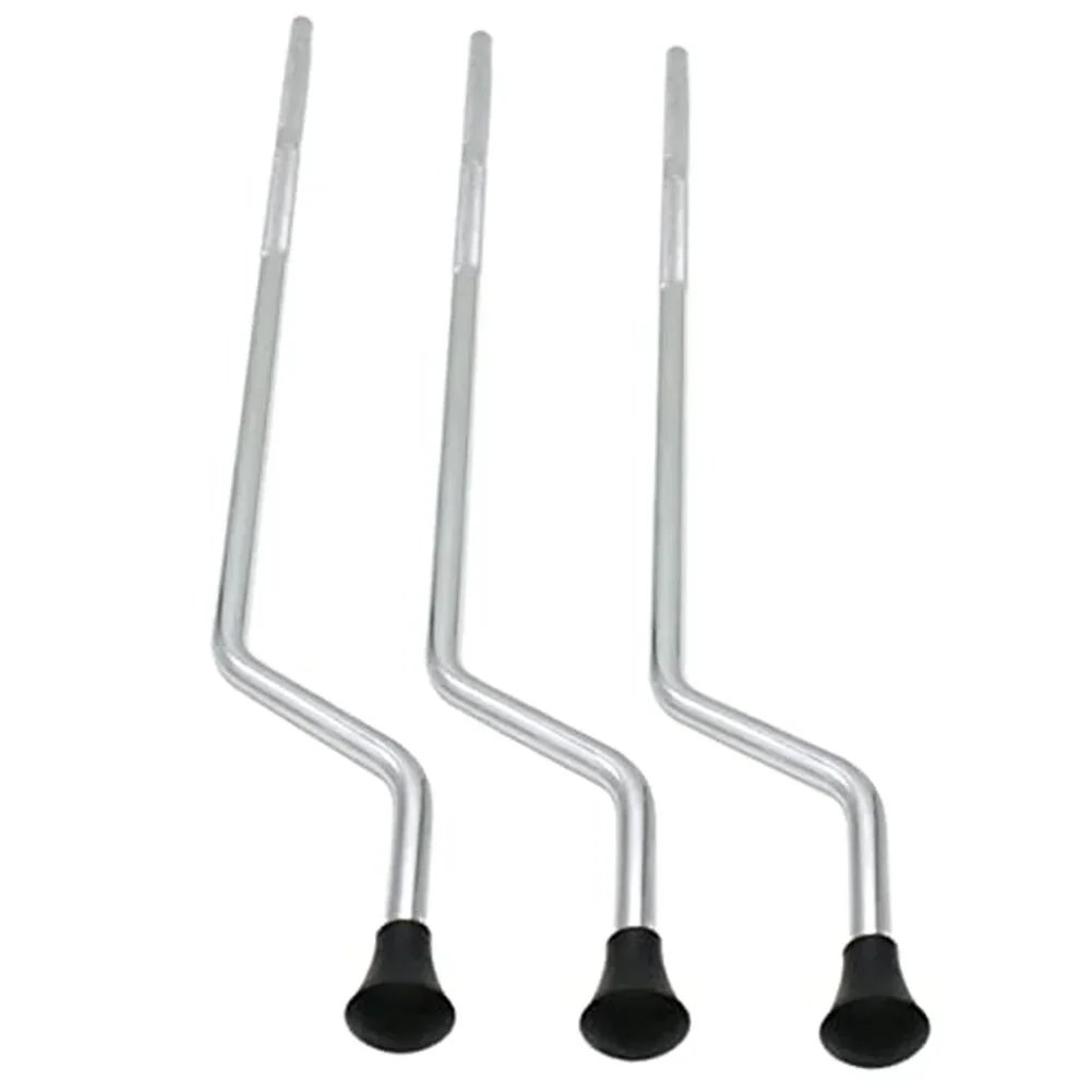 

For Percussion Instruments Anti-Slip Drum Feet For Drum Practice For Music Performance Silver Reliable Support