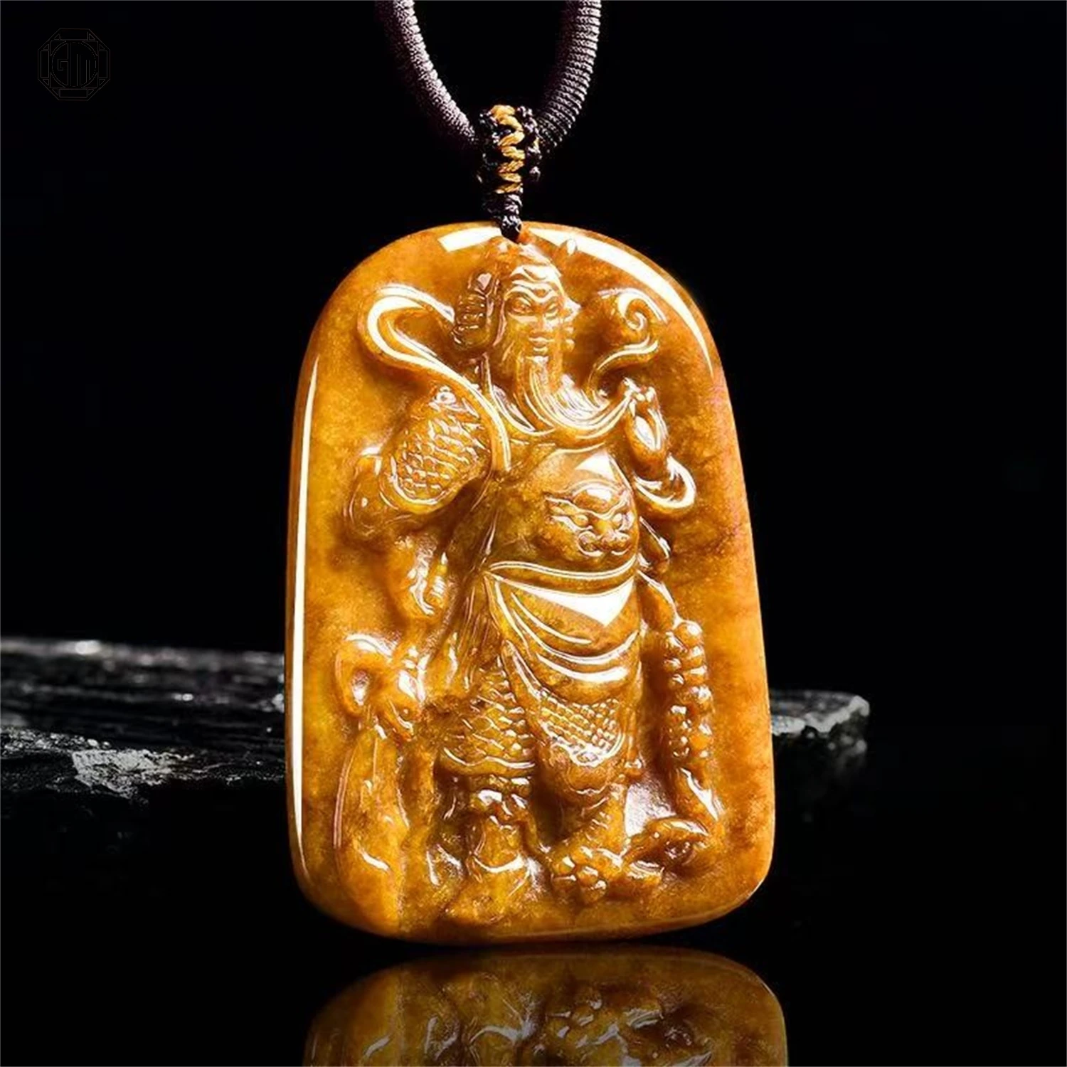 

Натуральный нефритовый кулон «Гуань Гун» (воин) класса А, жёлтый, обожжённый, ручной работы, унисекс, мужское ожерелье, подарок из нефрита для вечеринок и фестивалей