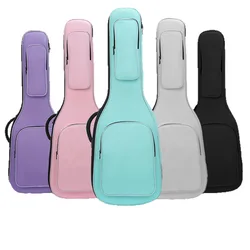 15mm Thickend Cotton Pad Guitar /Bass Bag Rip-stop Backpack Shoulder Bag Cover Carrying Case Color Options Neck Cushion Design