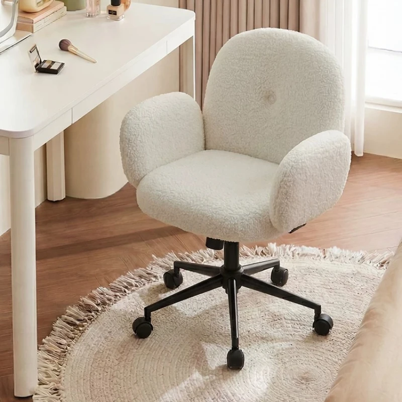 

Armchair Rolling Office Chair Luxury Lazy Swivel Bedroom Lounge Office Chair Salon Ergonomic Silla De Oficina Salon Furniture
