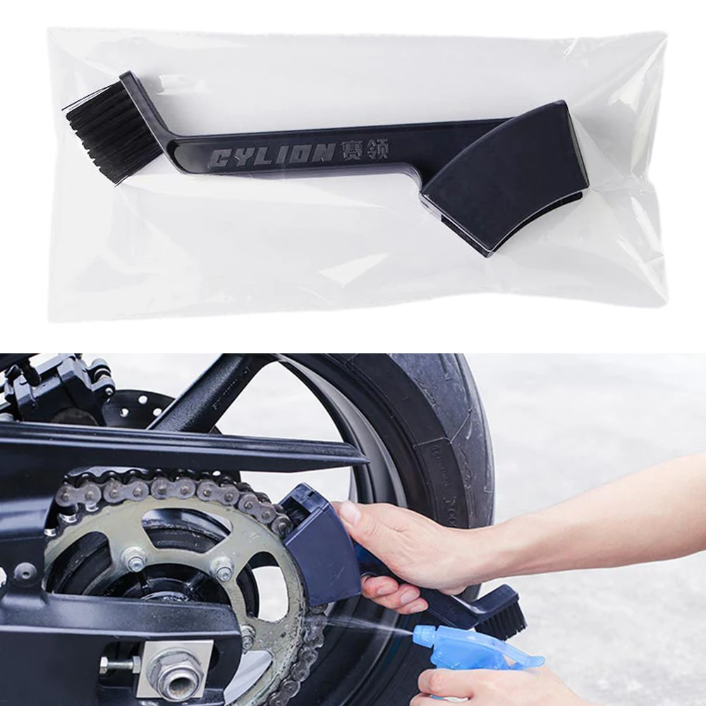 Bike Chain Cleaning Brush Motorcycle Chain Maintenance Cleaning Brush Bicycle Chain Washer for Road Mountain Bike